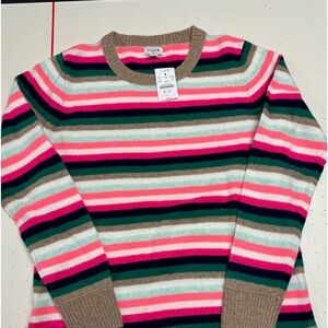 J Crew women’s size small new with  tag striped sweater.